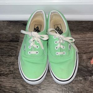 Vans, women’s size 6.5 mint green